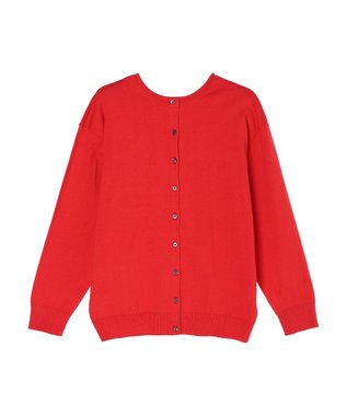 CRAFT STANDARD BOUTIQUE ２ＷＡＹクルーネックニットカーディガン Red