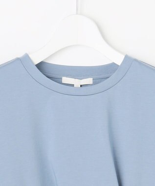 自由区 S ツイストディテール Tシャツ ブルーグレー