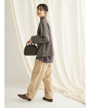 CRAFT STANDARD BOUTIQUE 綿ピーチ綺麗シルエットパンツ Beige