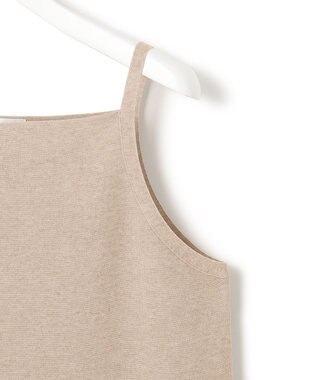 23区 【洗える】シャイニーシアー ニット キャミソール ベージュ系