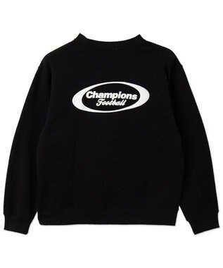 WEGO 【ユニセックス着用ITEM/裏起毛/SMLサイズ展開】リラックスフィットゲームロゴプルオーバー ブラック