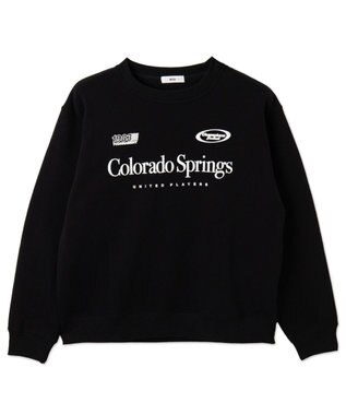 WEGO 【ユニセックス着用ITEM/裏起毛/SMLサイズ展開】リラックスフィットゲームロゴプルオーバー ブラック