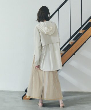 YECCA VECCA 異素材MIXロングスカート Beige