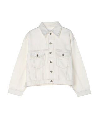 Green Parks ショート丈デニムジャケット Off White