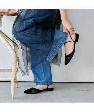 MODE ET JACOMO <carino>【２WAY】バックベルトサンダルパンプス ブラック