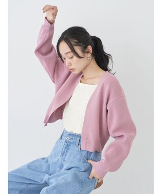 earth music&ecology バックリボンボレロ Pink