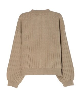 Green Parks リブニットプルオーバー Beige