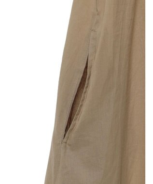 Green Parks インド綿 ノースリーブワンピース Mocha