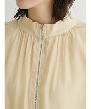 Green Parks Ｂ．シアーギャザーブルゾン Light Beige