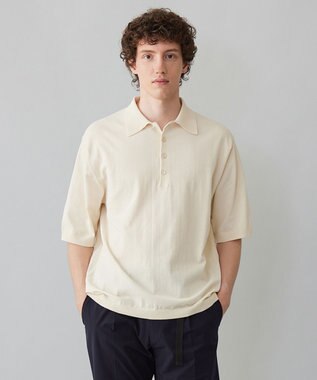 UNFILO MENS FINE MOVE ニットポロ [24年春夏商品] エクリュ
