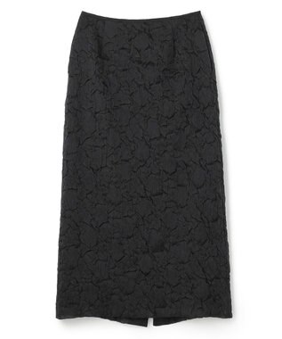 NAVE 【Nave・洗える/シアー素材】クラッシュオーガンジー スカート ブラック系