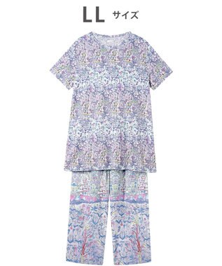 tsumori chisato SLEEP ツモリチサト パジャマ ベア天竺素材(トップス) 綿100%(ボトム) 4分袖 9分丈 レディース UDT113 /ワコール