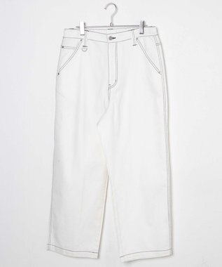 WEGO 【ユニセックス着用アイテム/ウエストゴム】ワーカーズパンツ ホワイトその他