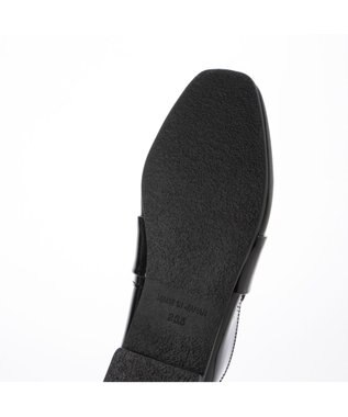 ing <ing>【WEB限定】レザーベルトローファー ブラックエナメル