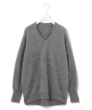 ICB フォックスカシミヤ プルオーバー ライトグレー系