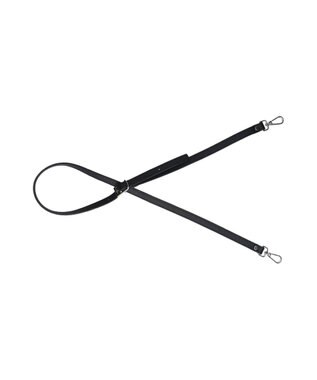 INTER-CHAUSSURES 【RIPANI】サイドフリルホーボーバッグ・ミディ ブラック