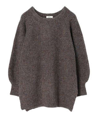 earth music&ecology ふわふわメランジチュニック Brown