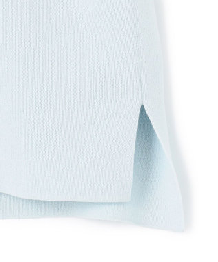 ICB コットンポリエステルスムース  プルオーバー ニット クラウドサックス