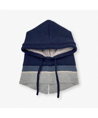 林八百吉商店 un chapeau ニットバラクラバ ネイビー