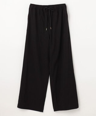 ANY L 【洗濯機可能/接触冷感/UVケア/イージーケア】清涼リラックスパンツ ブラック