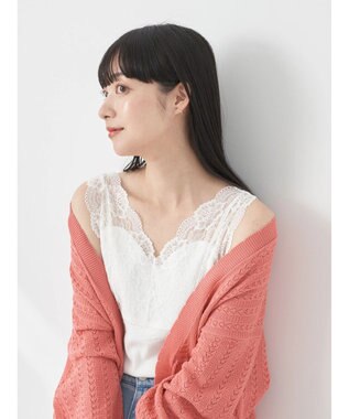 earth music&ecology 前後２ＷＡＹレースタンクトップ Sax