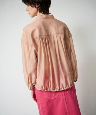 GRACE CONTINENTAL シアードレープブルゾン ベージュ