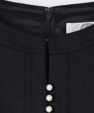 J.PRESS LADIES アクアレジェンドウールジャージー ワンピース ネイビー系