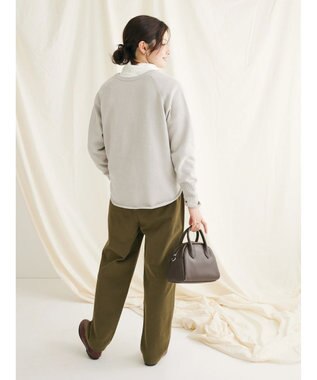 CRAFT STANDARD BOUTIQUE ７Ｇモールニット　ヘンリーＰＯ　Ｌ／Ｓ Gray Beige