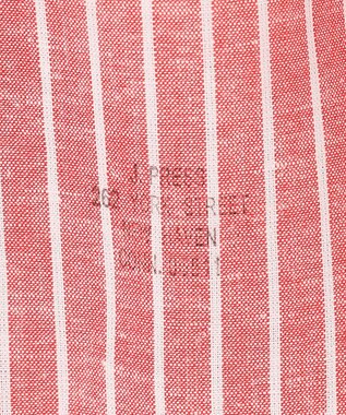 J.PRESS MEN 【WEB・一部店舗限定】リネンコットンストライプ シャツ/B.D レッド系1