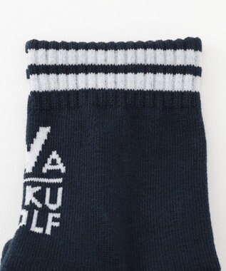 23区GOLF 【MEN】ロゴハーフソックス ネイビー系