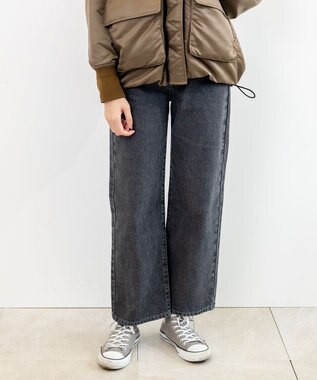 caqu sagging baggy ワイドシルエットデニム black 1year