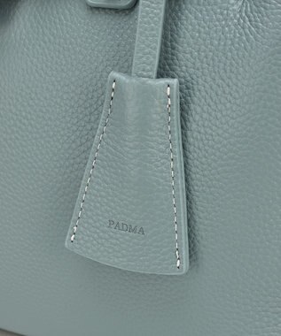 style code 【PADMA/パドマ】 キーチャーム付 本革ベルトデザインハンドバッグ サックス