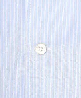 J.PRESS MEN 【J.PRESS ORIGINALS】Broad Stripe Open Half Sleeve Shirt / Baggy-Fit サックスブルー系1