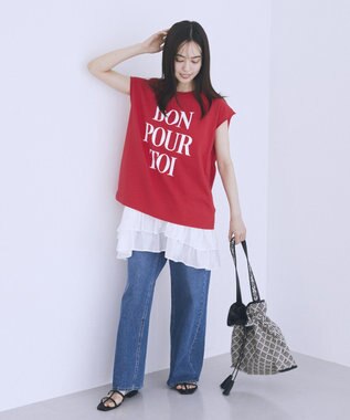 earth music&ecology Tストラップサンダル Black
