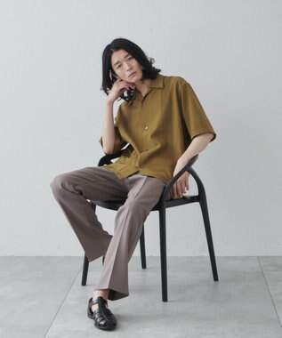 WEGO 【ユニセックス着用ITEM】キューバシャツ カーキ