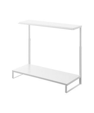 tower モニター上下ラック タワー 2段 ホワイト ホワイト