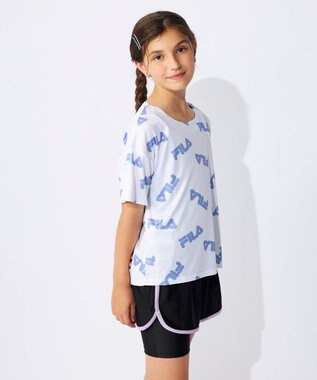 OP／FILA 【FILA】Tシャツ付きスクール水着 パープル