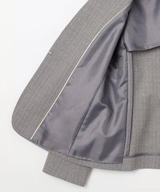 J.PRESS LADIES 【セットアップ対応】BAHARIYE2 ノーカラー ジャケット ライトグレー系1