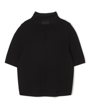 BEIGE， LAURA / ドライタッチ ストレッチショートスリーブニット Black
