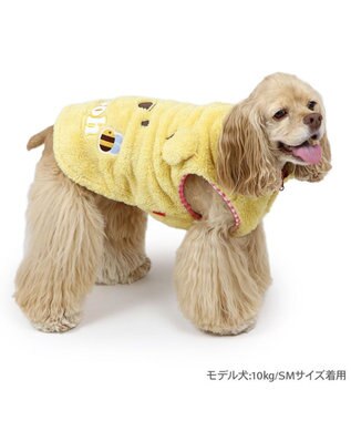 PET PARADISE ディズニー くまのプーさん お顔ハーフジップベスト 中型犬 くまのプーさん