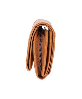 genten ゴートベーシック 二つ折り財布 キャメル