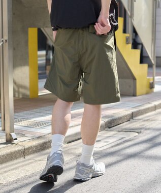 WEGO 【ウエストゴム/紐/速乾/洗濯可/SMLサイズ展開】ナイロンイージーショーツ オリーブ