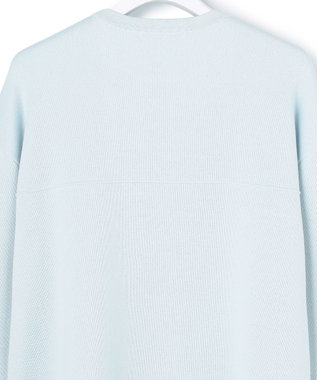 ICB コットンポリエステルスムース  プルオーバー ニット クラウドサックス