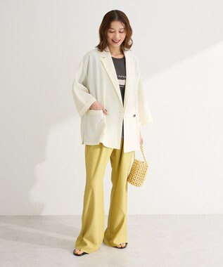 Green Parks 【適ON】シアーシャツジャケット Ivory