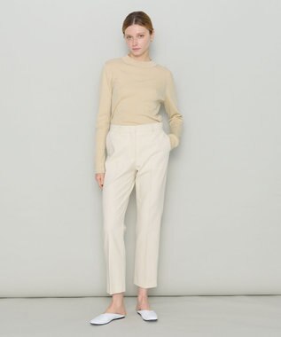 JOSEPH 【洗える】オーガニックツイル　テーパードトラウザーズ Powder