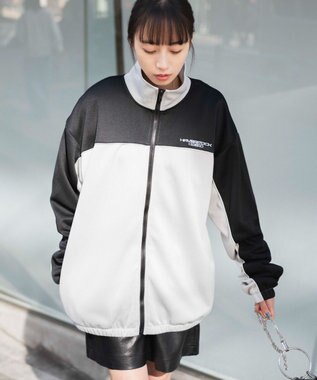  【ユニセックス着用ITEM】バイカラートラックジャケット