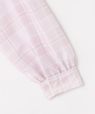 ANY KIDS シアーチェックシャツ ピンク