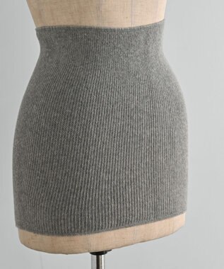 AND WOOL あったか腹巻き グレー