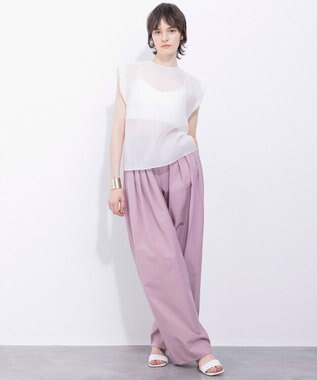 NAVE ストレッチポンチ クロップドキャミ ホワイト系