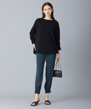 ICB 【洗える・WEB限定カラーあり】 ヴィスコースワイド プルオーバー ブラック系